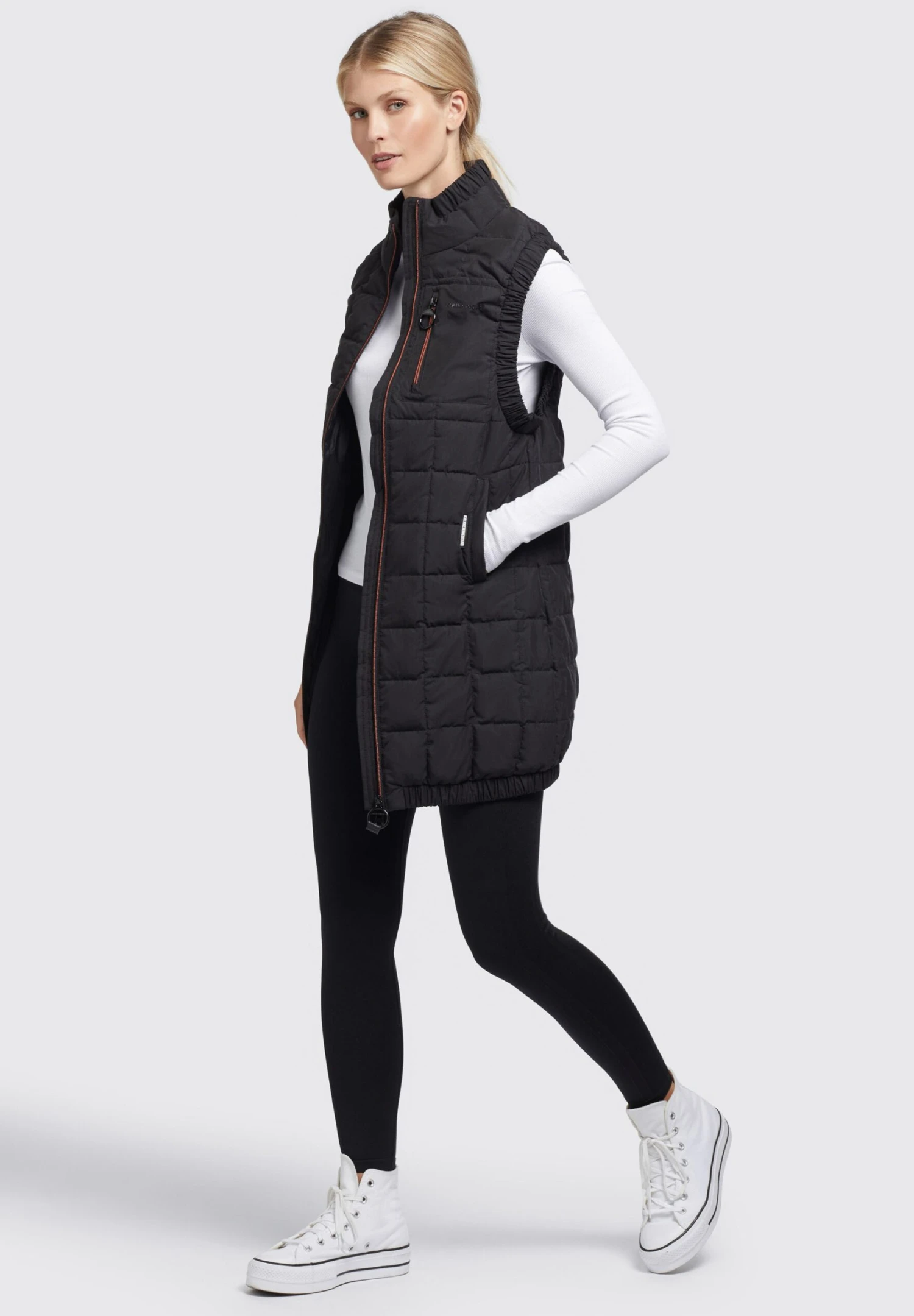 Khujo HARPER - Kamizelka - Schwarz 4 Khujo HARPER - Kamizelka - Schwarz - obrazek 4