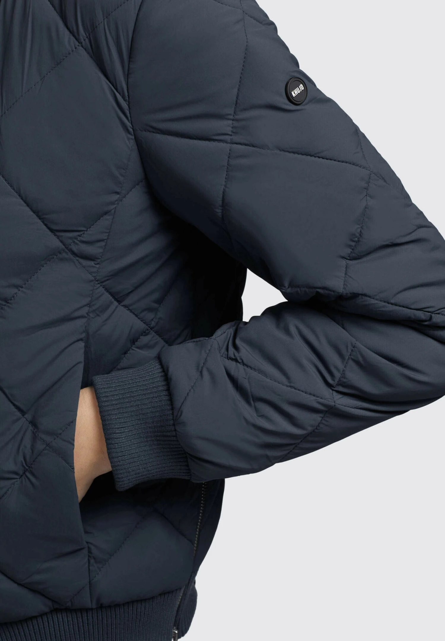 Khujo LEONA - Kurtka Bomber - Dunkelgrau 6 Khujo LEONA - Kurtka Bomber - Dunkelgrau - obrazek 6