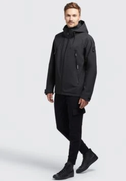 Khujo ADAM - Kurtka Przeciwdeszczowa - Schwarz -Khujo 962e742aa40845adb8e93bdc89b12402
