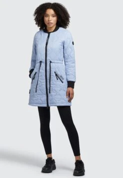 Khujo ISETT - Płaszcz Zimowy - Blau -Khujo 96862e751c1f4d2a9b38a52939a48a68