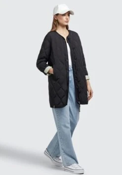 Khujo SIRA - Płaszcz Zimowy - Schwarz -Khujo 96ad0ae155664a0eb8ea6b4819c644bd