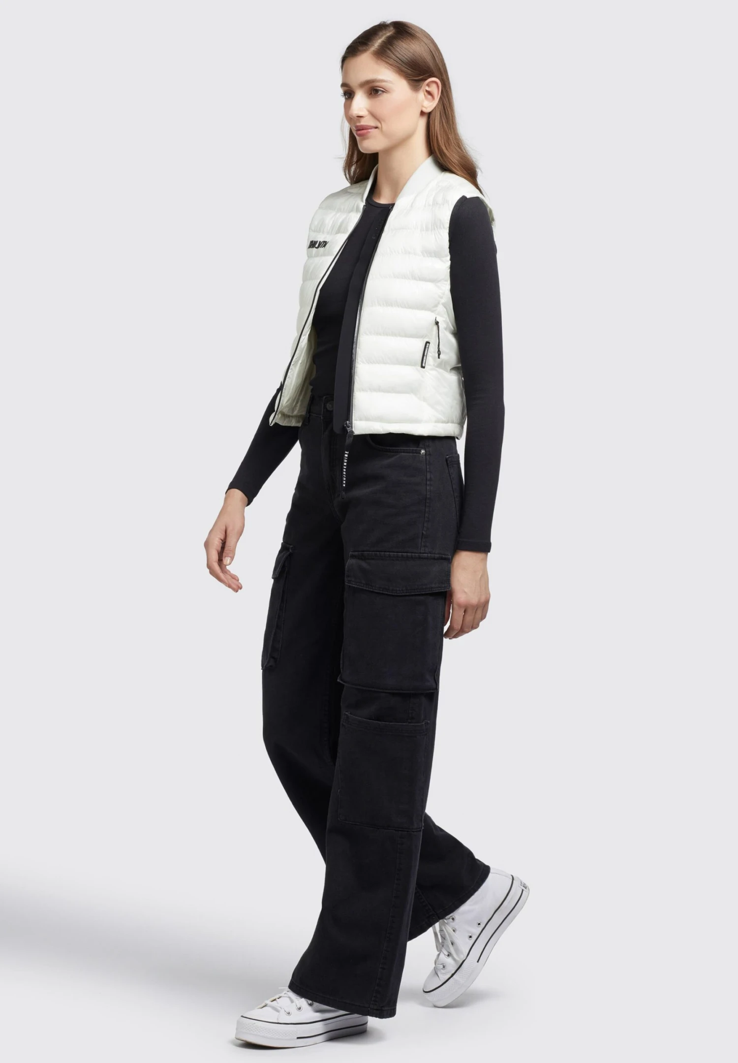 Khujo STACY - Kamizelka - Weiß 4 Khujo STACY - Kamizelka - Weiß - obrazek 4