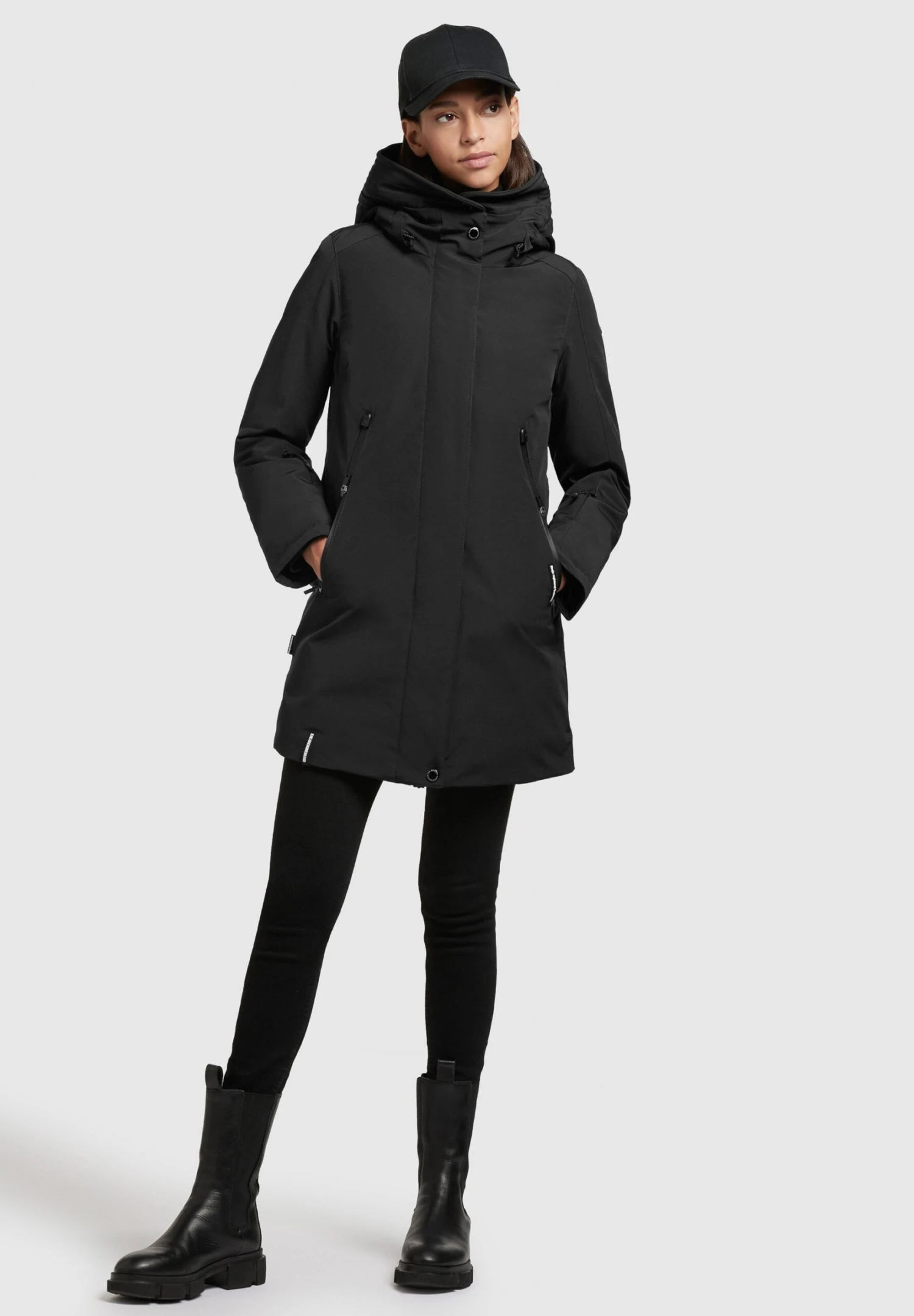 Khujo VIONA3 - Płaszcz Zimowy - Schwarz 2 Khujo VIONA3 - Płaszcz Zimowy - Schwarz - obrazek 2