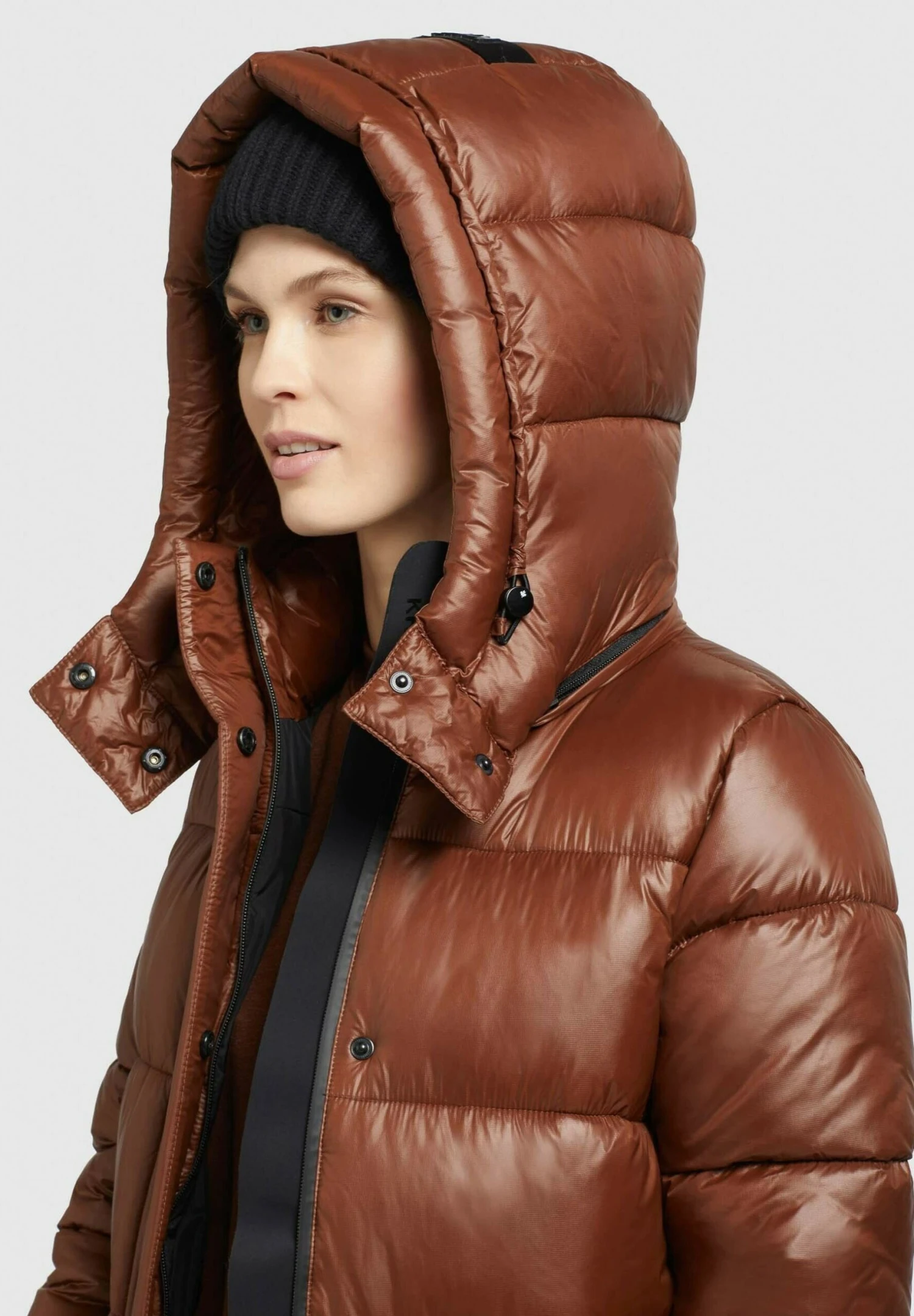 Khujo EMORIA SHINY - Płaszcz Zimowy - Kastanie 5 Khujo EMORIA SHINY - Płaszcz Zimowy - Kastanie - obrazek 5