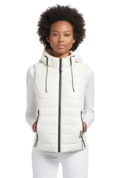 Khujo FABIA SHINY - Kamizelka - Weiß 16 Khujo FABIA SHINY - Kamizelka - Weiß -Khujo a169614feb054ce9a878998eb5db2684