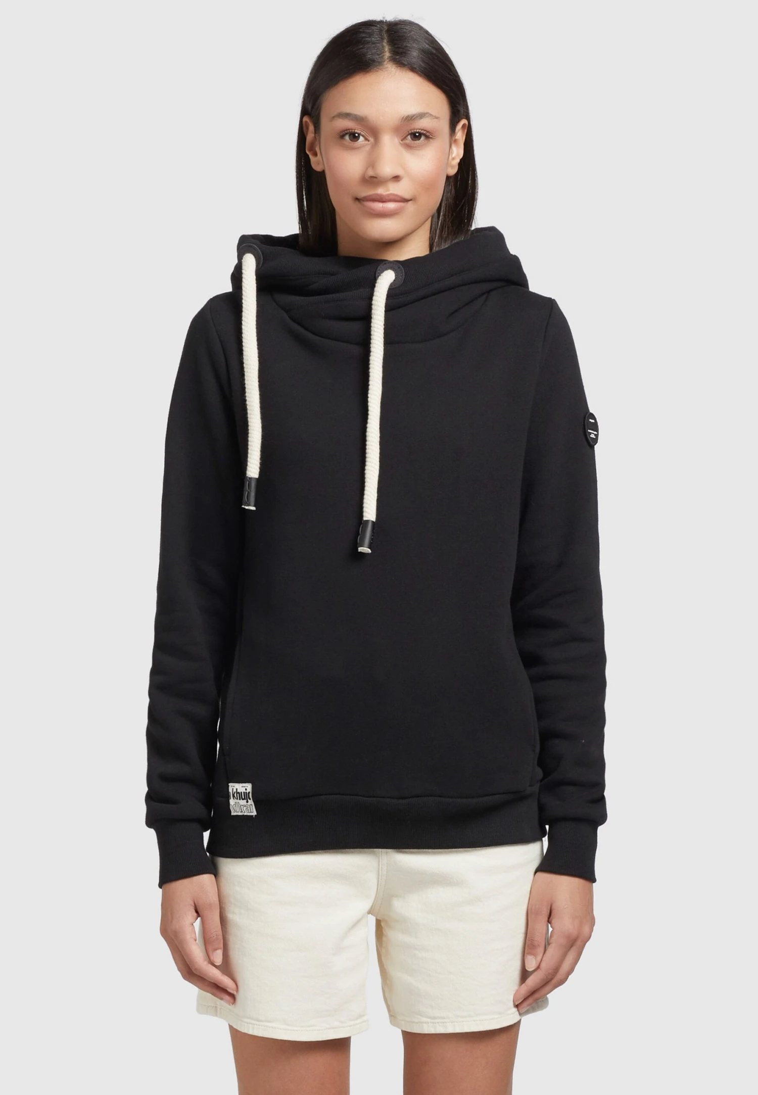 Khujo KARIMA - Bluza Z Kapturem - Schwarz 1 Khujo KARIMA - Bluza Z Kapturem - Schwarz