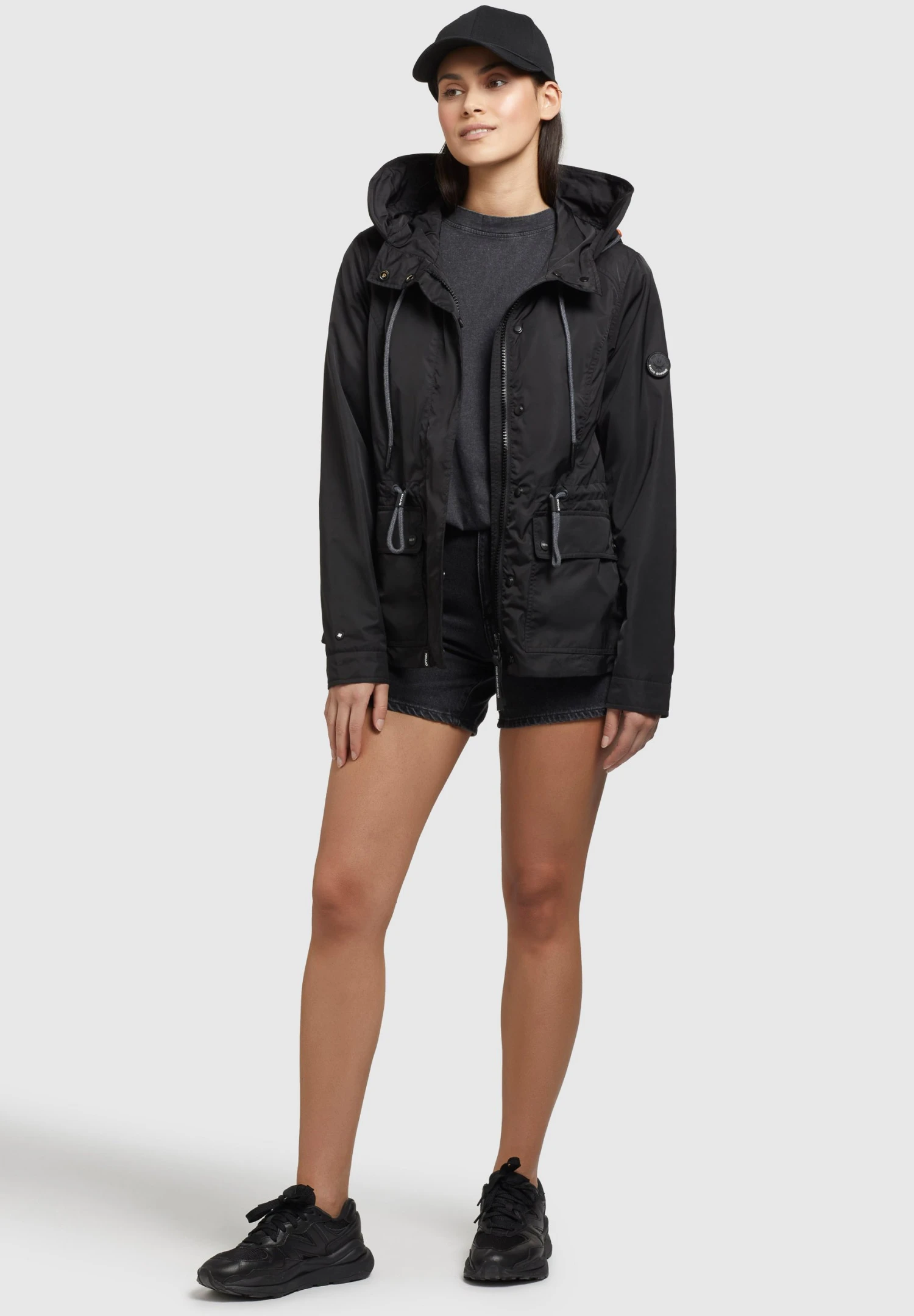 Khujo DEBBY - Kurtka Wiosenna - Schwarz 2 Khujo DEBBY - Kurtka Wiosenna - Schwarz - obrazek 2