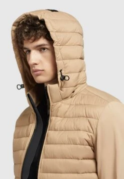 Khujo BOLT MATT - Kurtka Zimowa - Beige -Khujo a9351a32a09c479eaf91415880dfe767