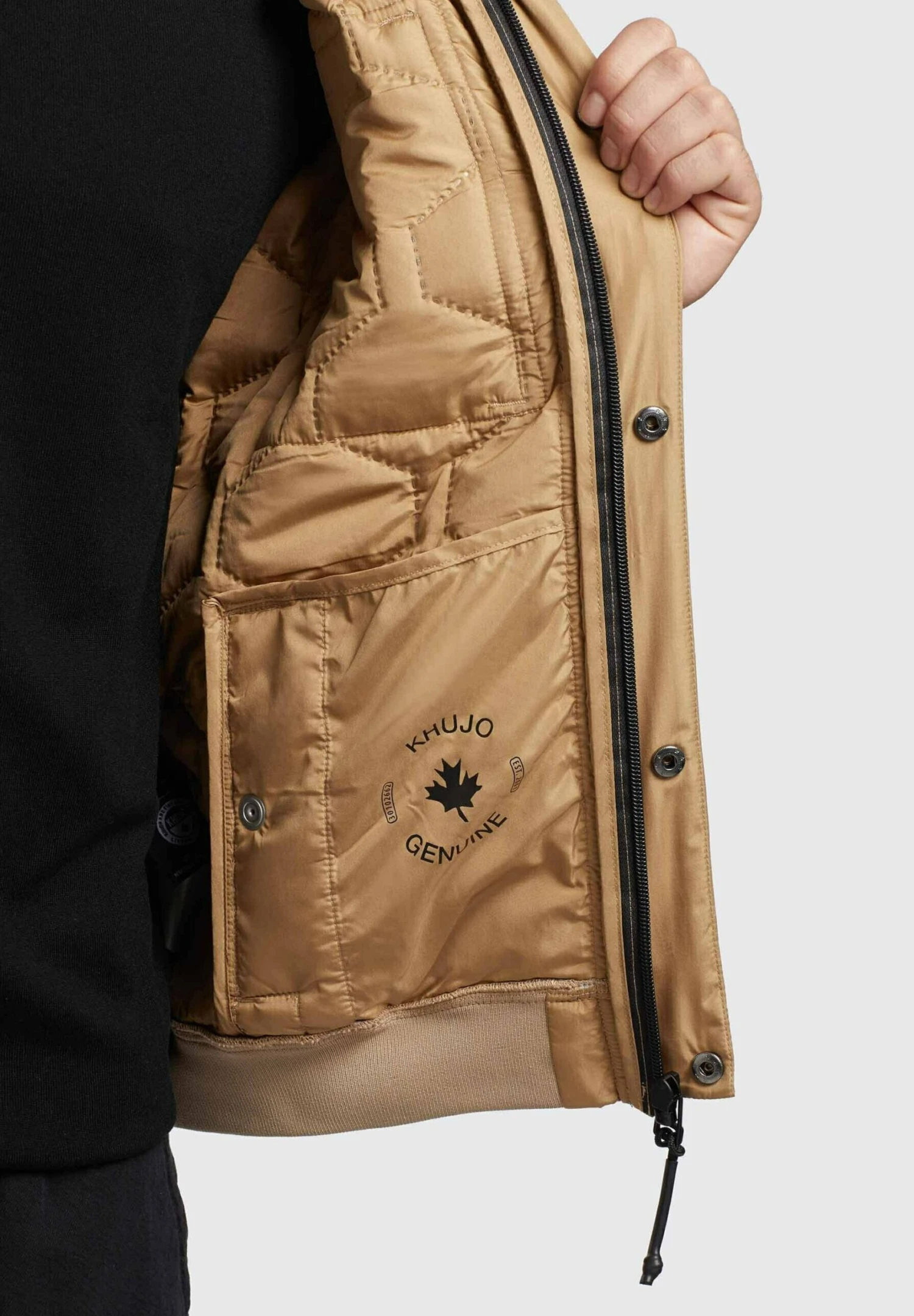 Khujo CARLSON - Kurtka Przejściowa - Beige 7 Khujo CARLSON - Kurtka Przejściowa - Beige - obrazek 7