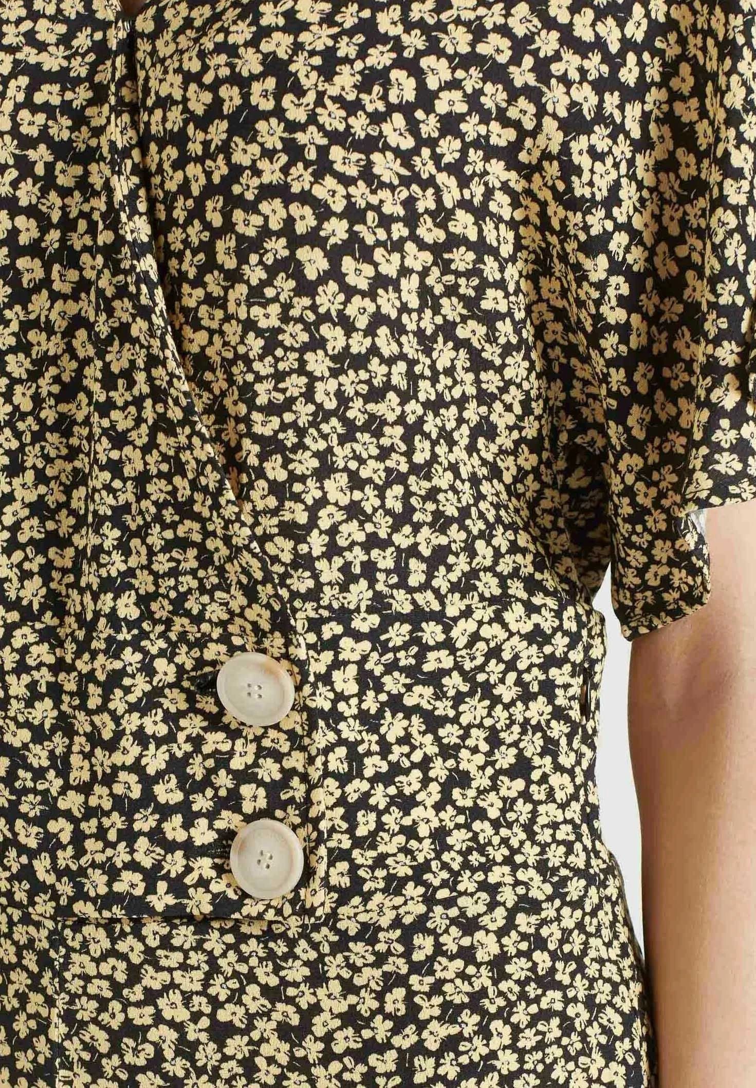 Khujo BORGIA - Kombinezon - Schwarz-gelb Geblümt 7 Khujo BORGIA - Kombinezon - Schwarz-gelb Geblümt - obrazek 7