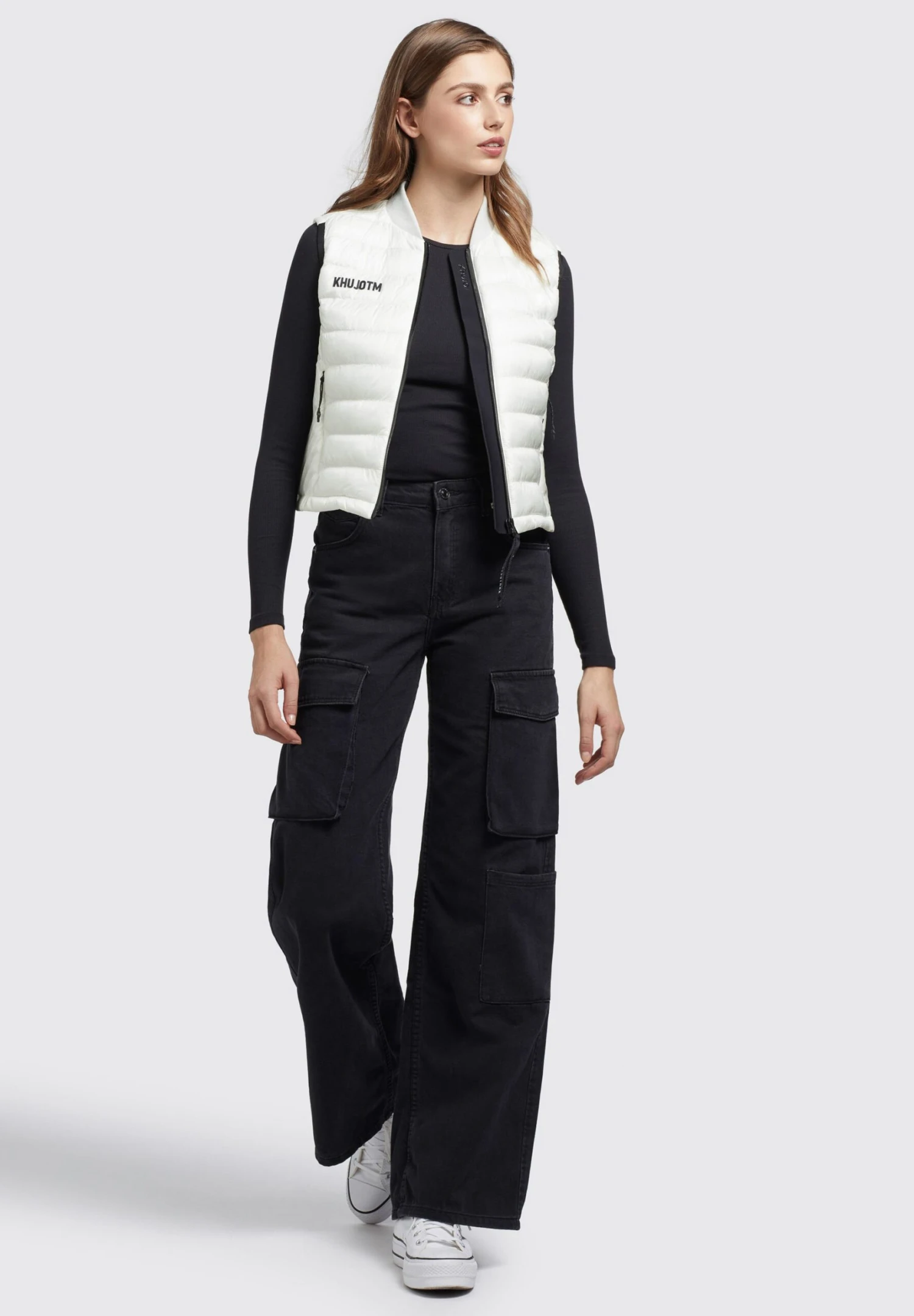 Khujo STACY - Kamizelka - Weiß 2 Khujo STACY - Kamizelka - Weiß - obrazek 2