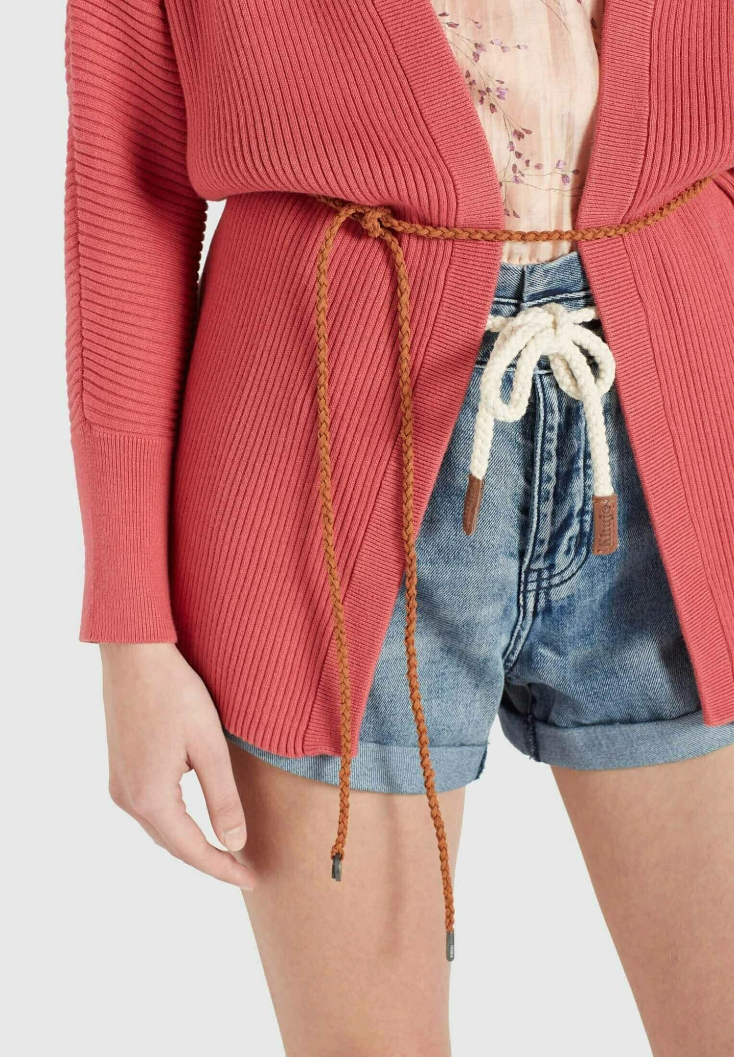 Khujo LADDY WITH BELT - Kardigan - Rosa 6 Khujo LADDY WITH BELT - Kardigan - Rosa - obrazek 6