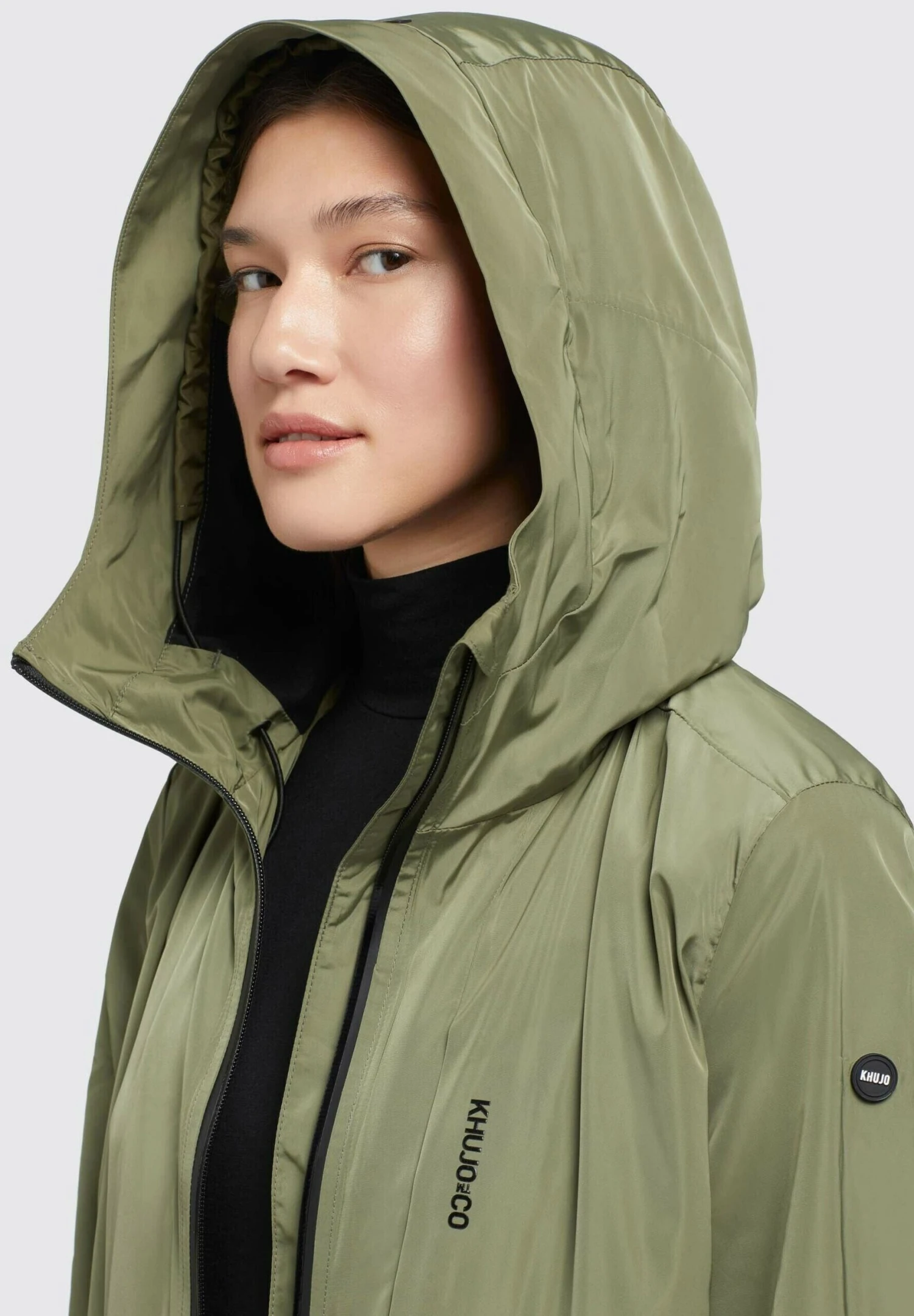 Khujo Mantel GING - Krótki Płaszcz - Olivgrün 5 Khujo Mantel GING - Krótki Płaszcz - Olivgrün - obrazek 5