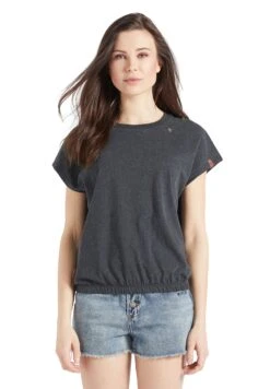 Khujo MARIKA - T-shirt Z Nadrukiem - Dunkelgrau Meliert