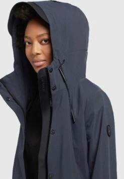 Khujo IZAF - Kurtka Przeciwdeszczowa - Dunkelblau -Khujo c554347307e5449087fa0b6411a889a0