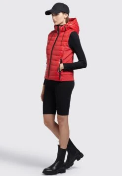 Khujo FABIA SHINY - Kamizelka - Rot 11 Khujo FABIA SHINY - Kamizelka - Rot -Khujo c8ca6ad25044456384c462f9276baf72