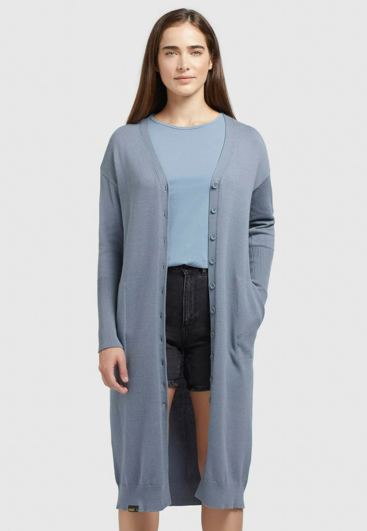 Khujo ELINA - Krótki Płaszcz - Blau 1 Khujo ELINA - Krótki Płaszcz - Blau