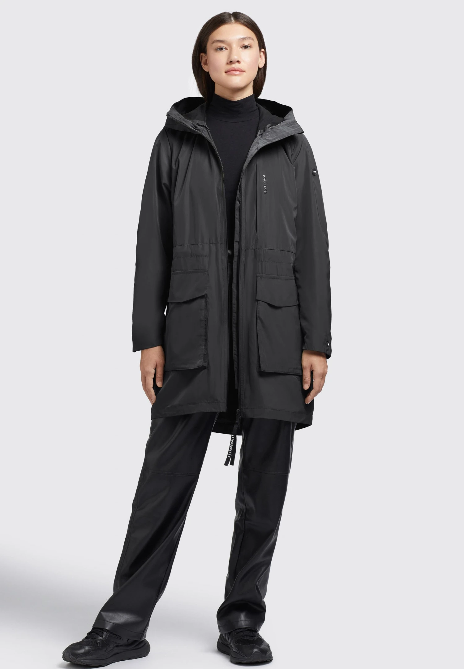 Khujo Mantel GING - Krótki Płaszcz - Schwarz 2 Khujo Mantel GING - Krótki Płaszcz - Schwarz - obrazek 2