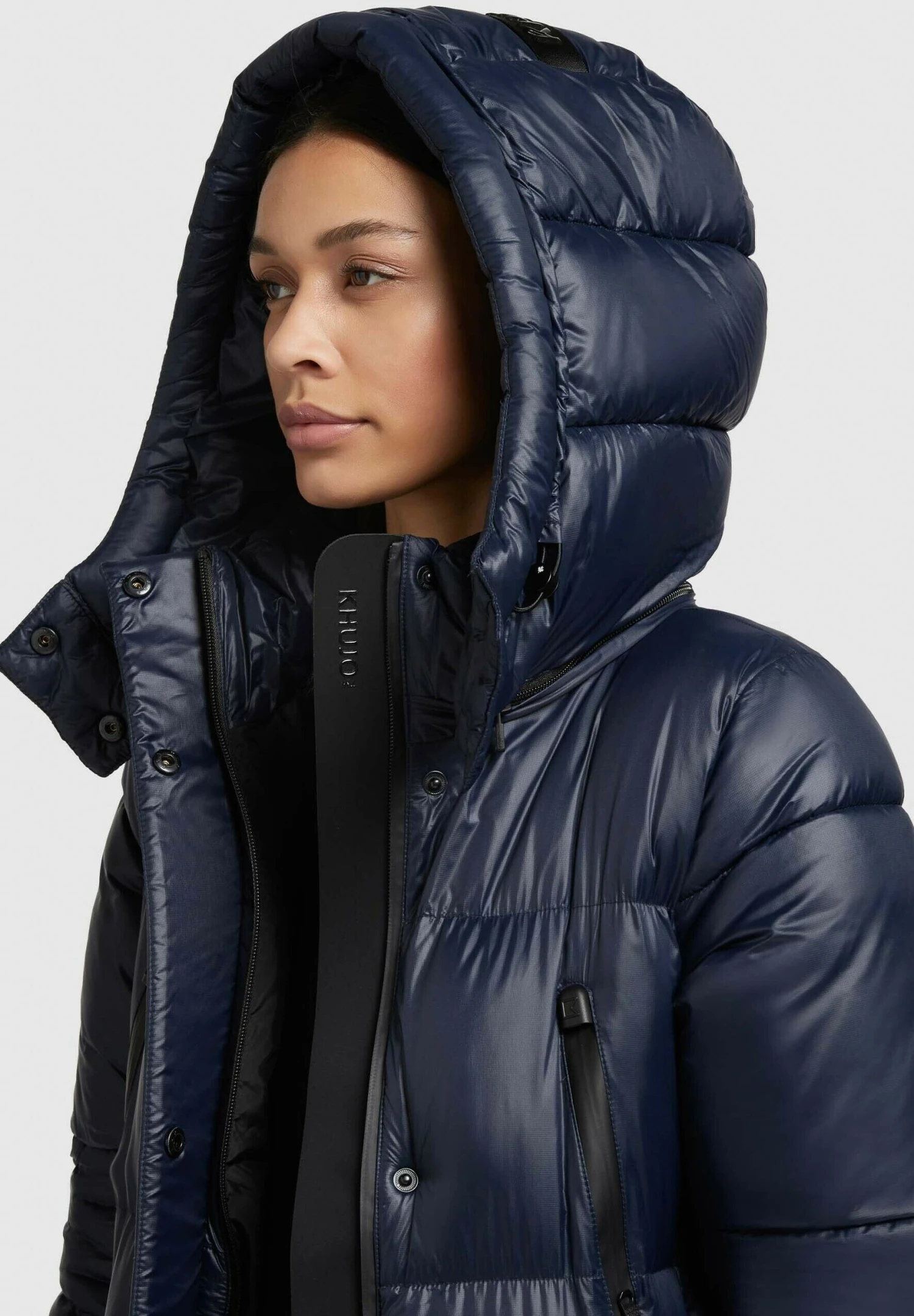 Khujo MELONA SHINY - Płaszcz Zimowy - Dunkelblau 4 Khujo MELONA SHINY - Płaszcz Zimowy - Dunkelblau - obrazek 4