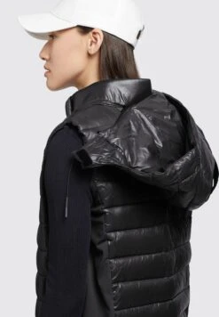 Khujo BECCA SHINY - Kamizelka - Schwarz -Khujo d04f269f7d334b779e79cfac430aa4bb