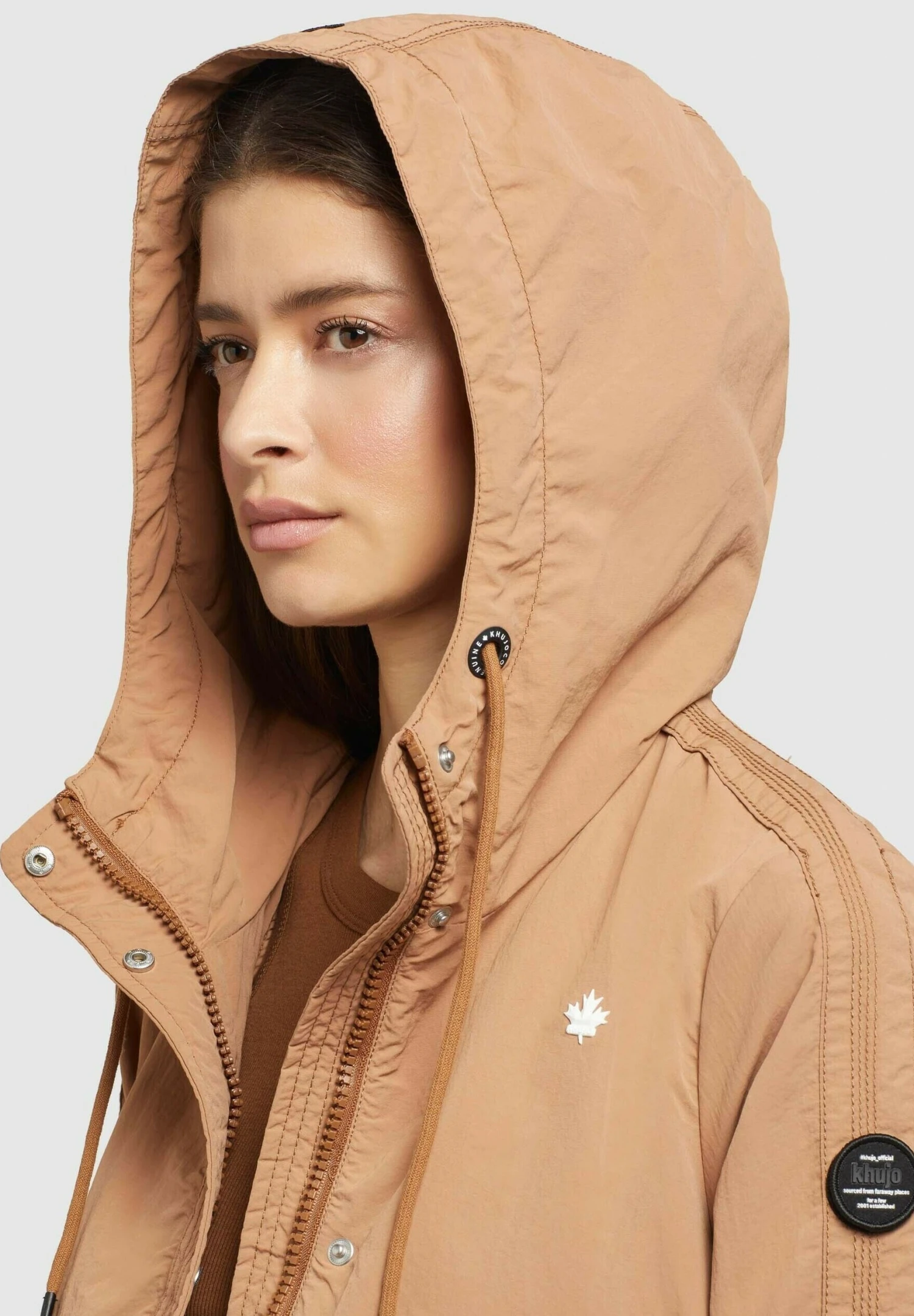 Khujo ZAHIRA3 - Kurtka Wiosenna - Toffee 4 Khujo ZAHIRA3 - Kurtka Wiosenna - Toffee - obrazek 4