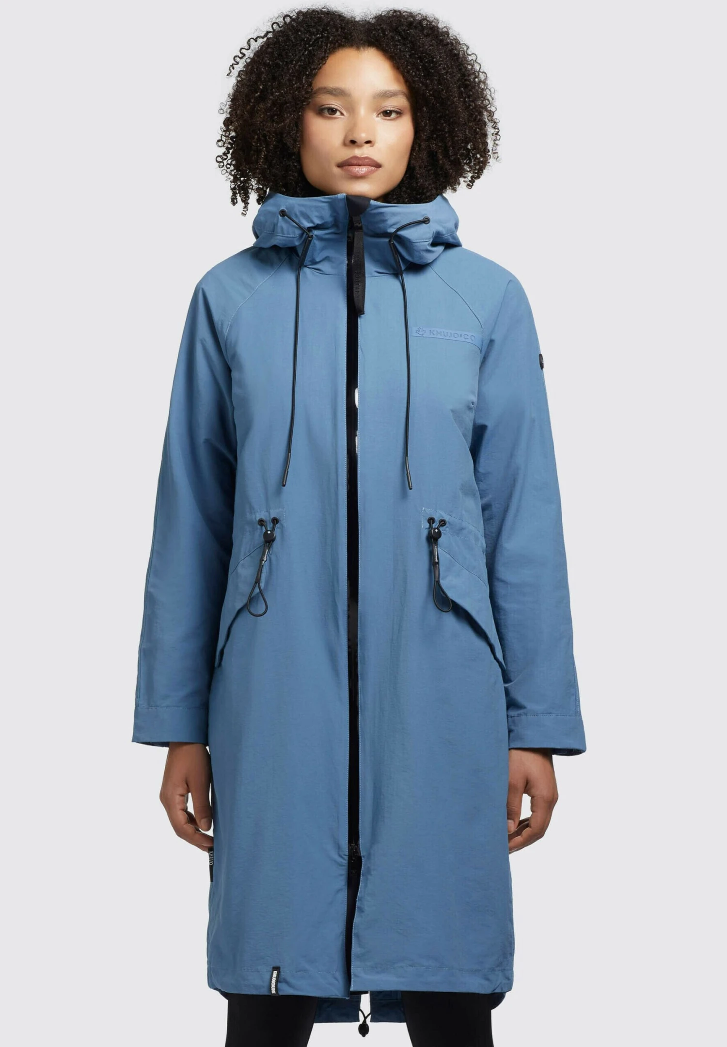 Khujo MARNIA - Kurtka Przeciwdeszczowa - Blau 1 Khujo MARNIA - Kurtka Przeciwdeszczowa - Blau