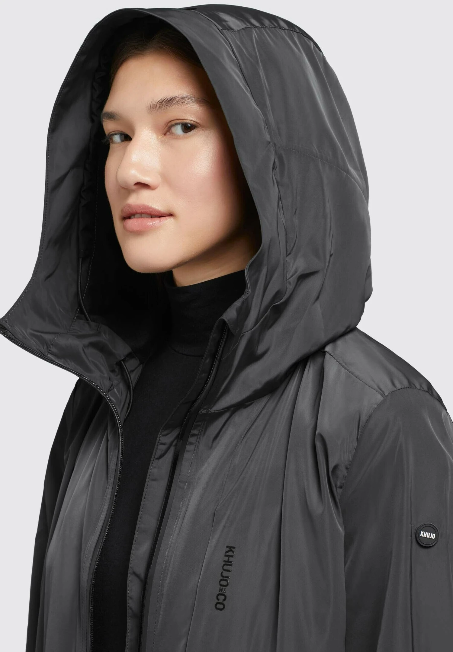 Khujo Mantel GING - Krótki Płaszcz - Schwarz 4 Khujo Mantel GING - Krótki Płaszcz - Schwarz - obrazek 4