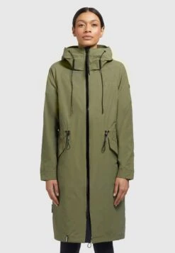 Khujo MARNIA - Kurtka Przeciwdeszczowa - Olivgrün
