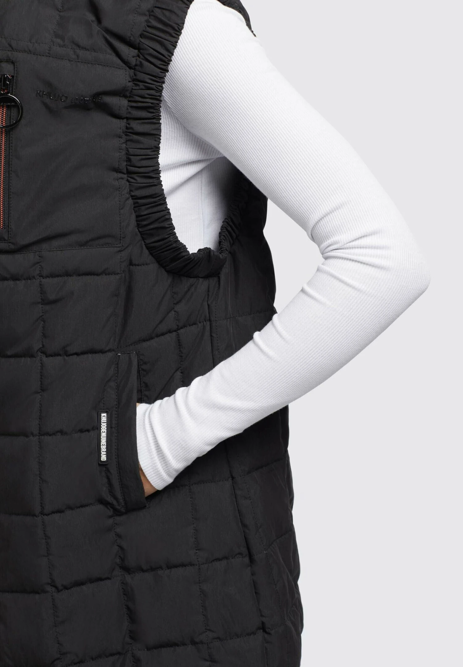 Khujo HARPER - Kamizelka - Schwarz 6 Khujo HARPER - Kamizelka - Schwarz - obrazek 6