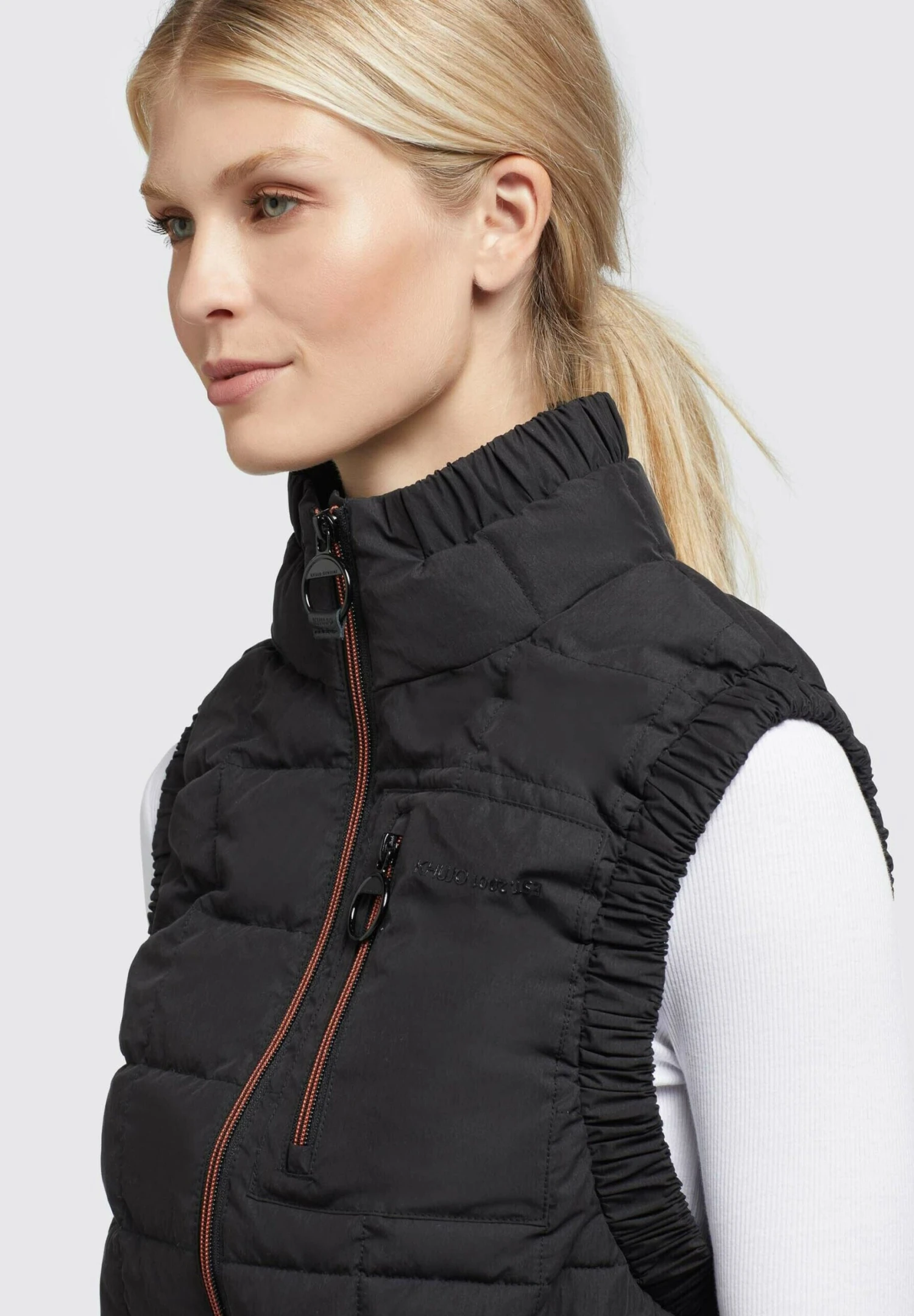 Khujo HARPER - Kamizelka - Schwarz 7 Khujo HARPER - Kamizelka - Schwarz - obrazek 7