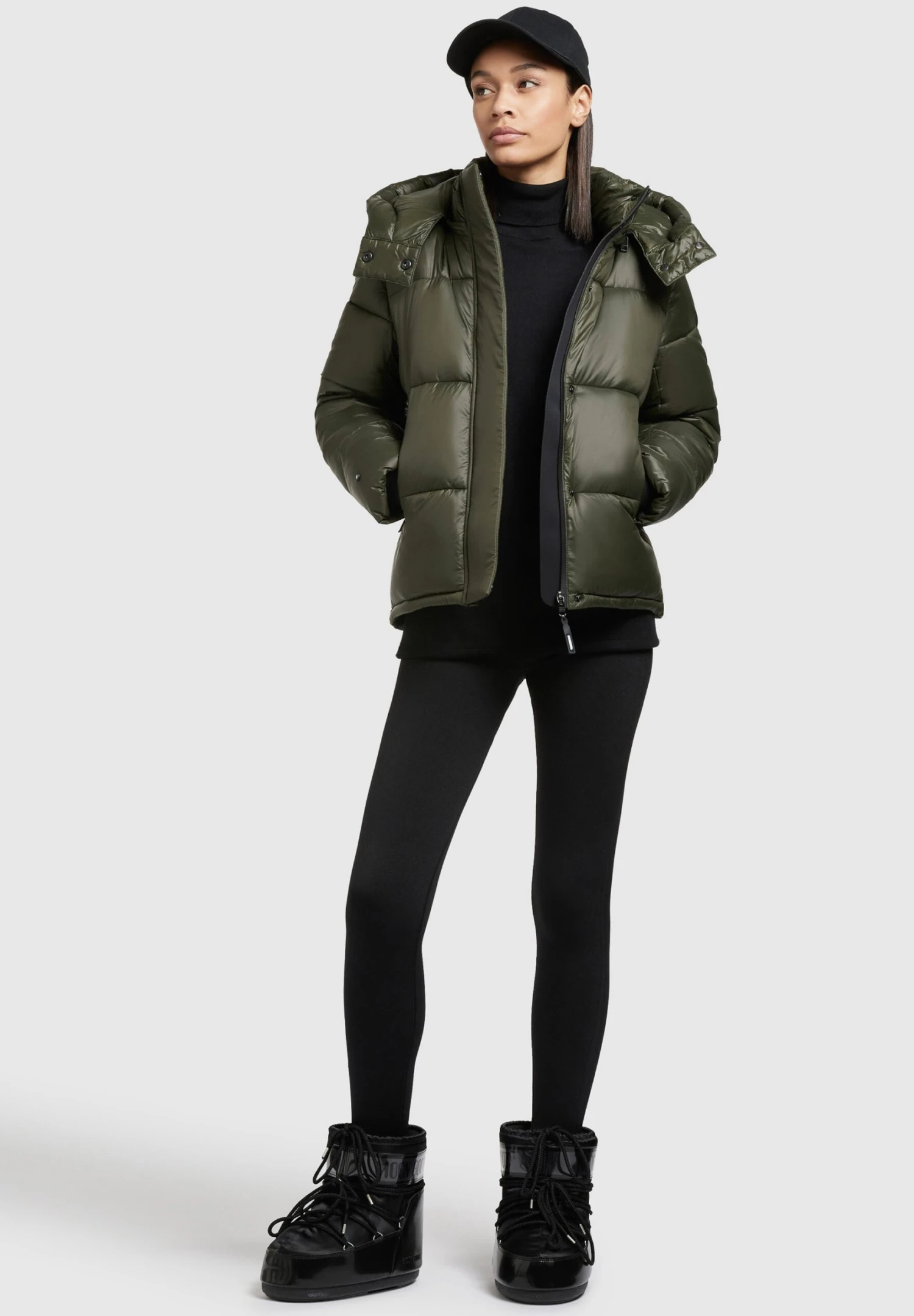 Khujo VALONA SHINY - Kurtka Zimowa - Dunkelgrün 2 Khujo VALONA SHINY - Kurtka Zimowa - Dunkelgrün - obrazek 2