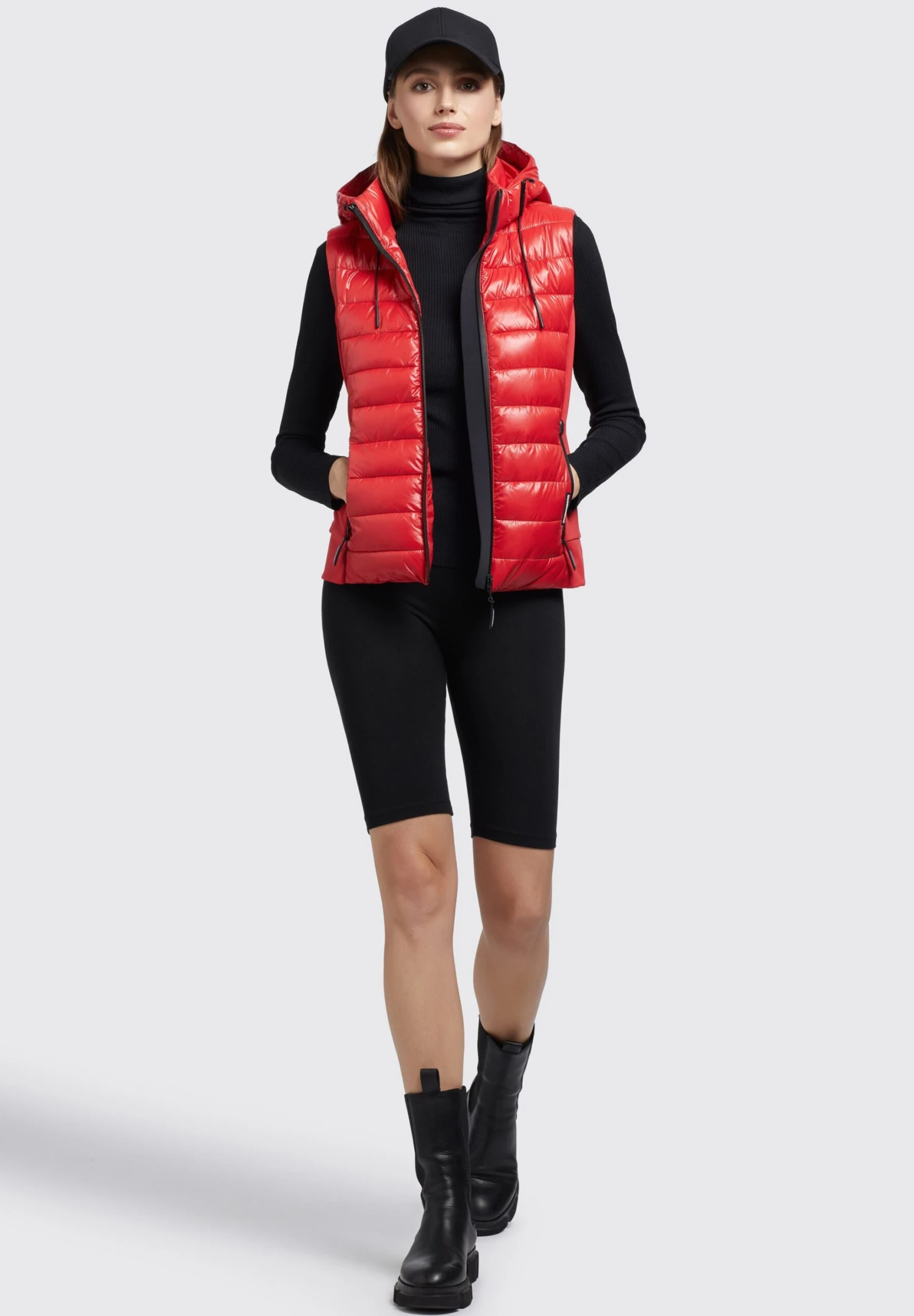 Khujo FABIA SHINY - Kamizelka - Rot 2 Khujo FABIA SHINY - Kamizelka - Rot - obrazek 2