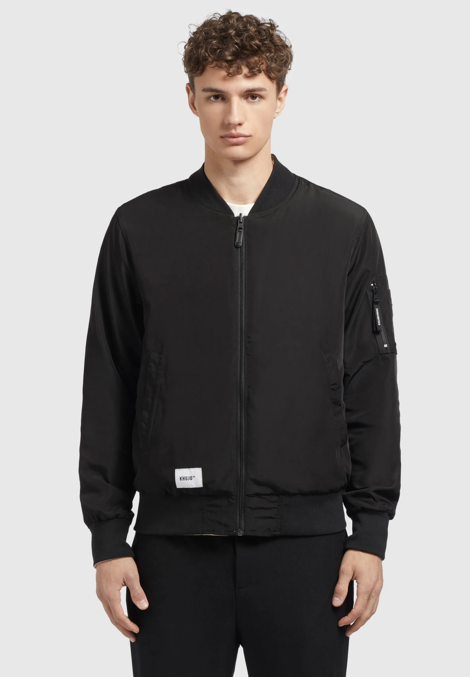 Khujo VELO - Kurtka Bomber - Blk Bei 1 Khujo VELO - Kurtka Bomber - Blk Bei
