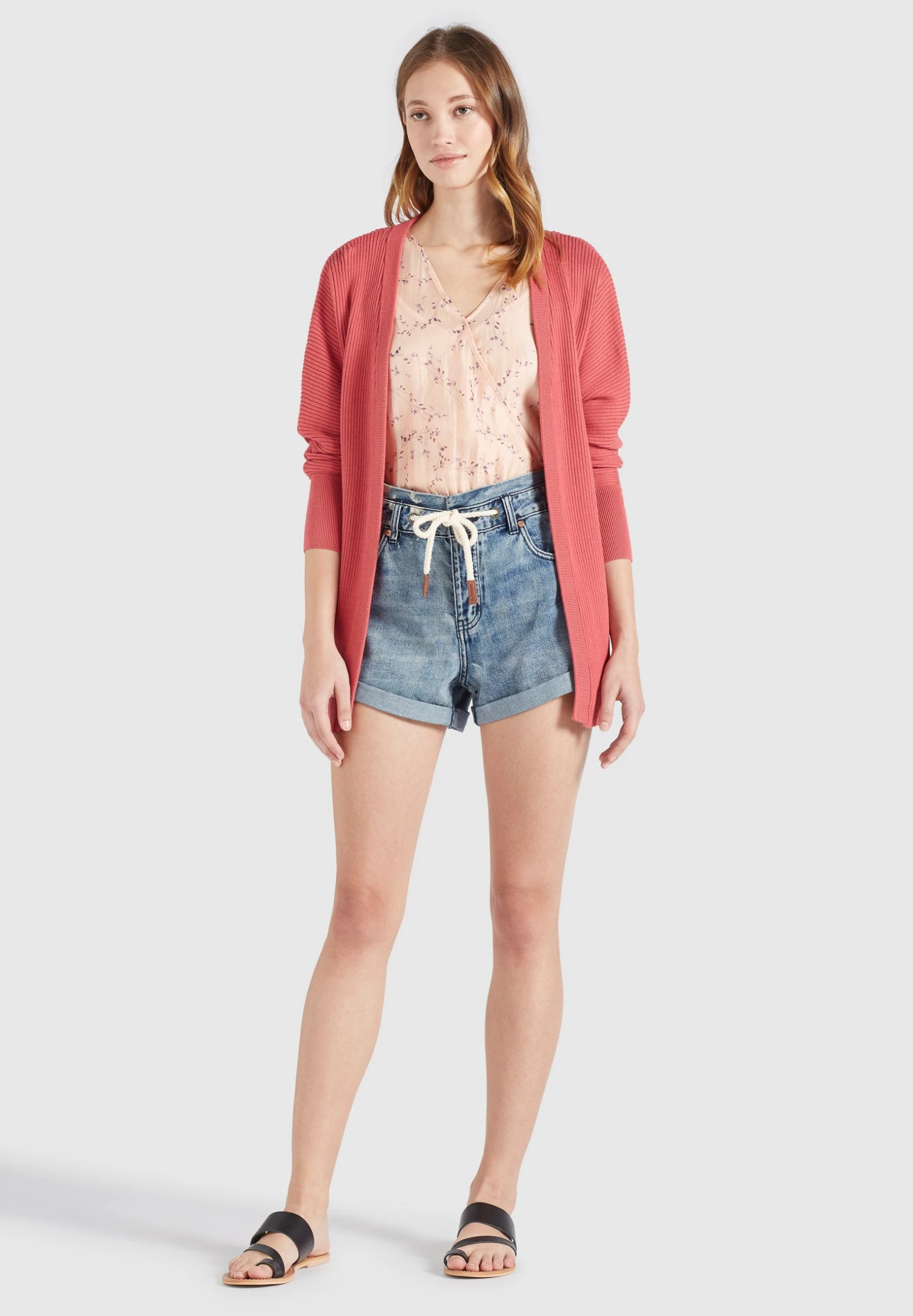 Khujo LADDY WITH BELT - Kardigan - Rosa 9 Khujo LADDY WITH BELT - Kardigan - Rosa - obrazek 9