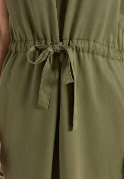 Khujo ANNELI - Sukienka Jeansowa - Khaki Gewaschen -Khujo f14e2111838b44b89d6f6582118a9401