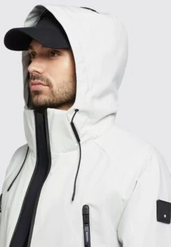 Khujo ADAM - Kurtka Przeciwdeszczowa - Hellgrau -Khujo f2ed6511727a4d16ae89f9269239cf96