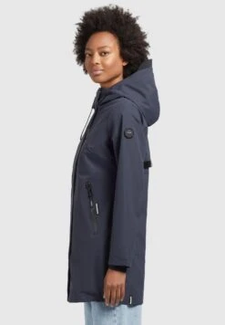 Khujo IZAF - Kurtka Przeciwdeszczowa - Dunkelblau -Khujo f47b35bdd88941ac8f5c12b01c42992a