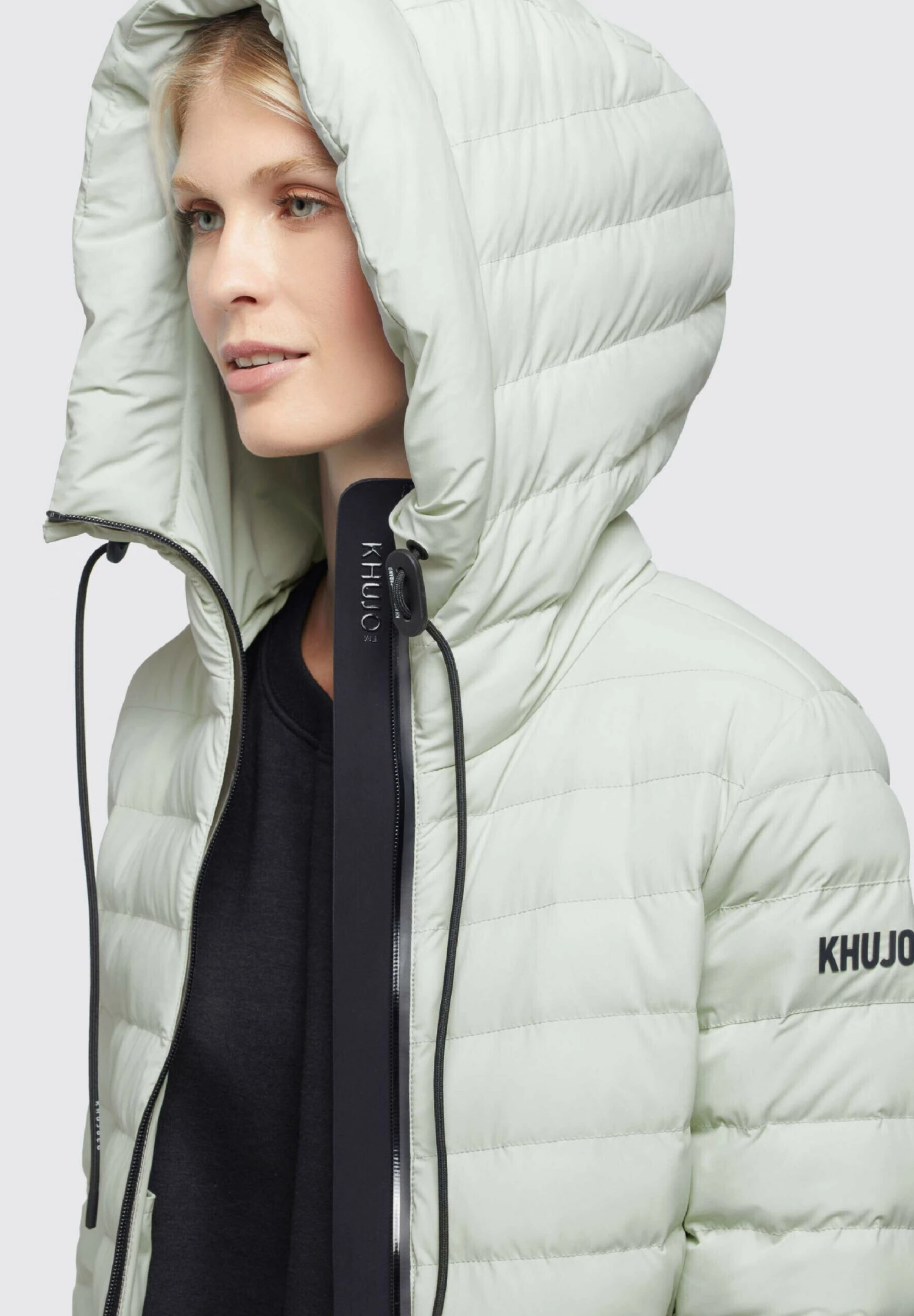 Khujo LOVINA MATT - Kurtka Zimowa - Blassgrün 7 Khujo LOVINA MATT - Kurtka Zimowa - Blassgrün - obrazek 7